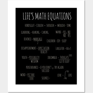 Life's Math Equations Posters and Art